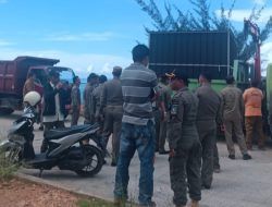 Satpol Kepri Amankan Kontainer PKL Taman Gurindam 12, Pj Walikota Minta Pulangkan