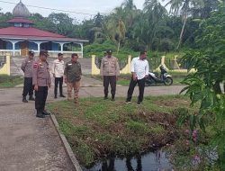 Giliran Polsek Bengkalis Cek TPS Di Pelosok Desa Yang Rawan Banjir