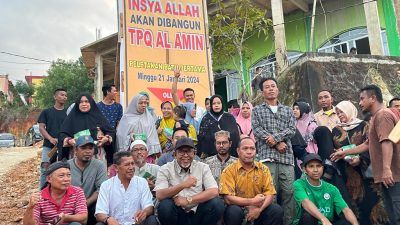 Waka I DPRD Kepri Lakukan Peletakan Batu Pertama Pembangunan TPQ Al Amin