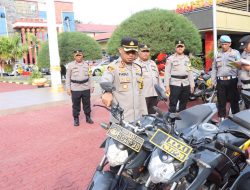Antisipasi Kendala di Lapangan, Kapolres Karimun Cek Kondisi Kendaraan Dinas Satuan