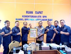 Kakanwil BPN Kepri Terima Kunjungan PWI Kepri