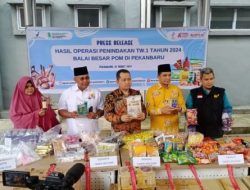 BPOM Pekanbaru Sita Kosmetik dan Makanan Ilegal Senilai Rp2 Miliar dalam Operasi Penindakan
