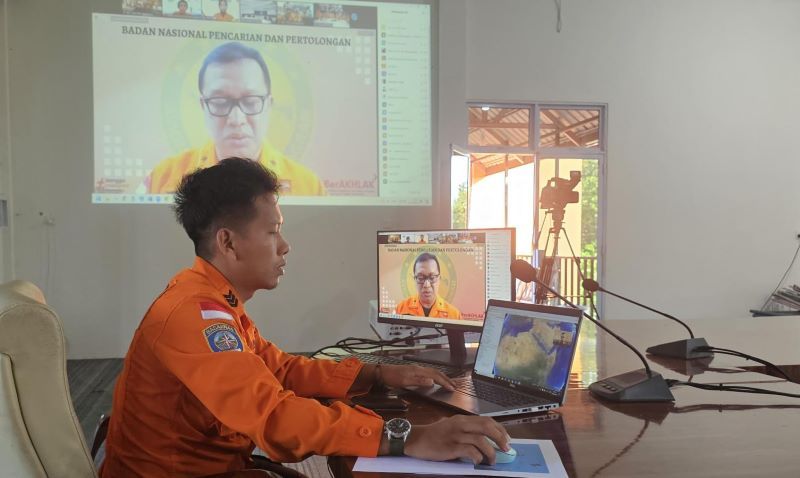 Kantor SAR Natuna Ikuti Dialog Latihan Bersama Indonesia-Singapura untuk Penyelamatan Pesawat