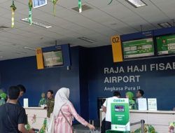 Arus Mudik di Bandara Raja Haji Fisabilillah Naik 50% dari Tahun Lalu