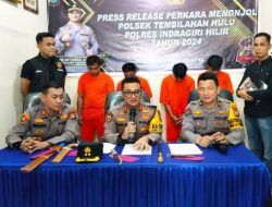 Empat Pelaku Begal Bersenjata Tajam Viral di Media Sosial Ditangkap di Pekanbaru