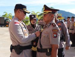 Kasat Binmas Kompol Mukiman Pensiun, Serahkan Jabatan Kepada Kapolres Anambas