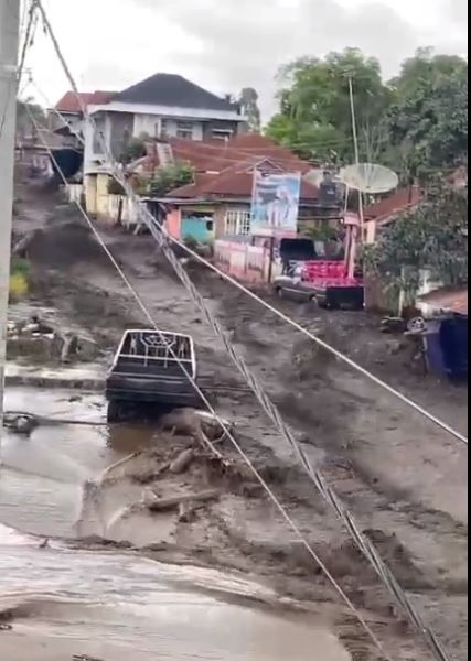Banjir Bandang Lahar Dingin Gunung Marapi Timpa Permukiman di Bukit Batabuah, Sumbar