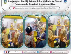 Stand Kepri di Pameran HUT Dekranas ke-44 jadi Atensi Ibu Negara Iriana Jokowi