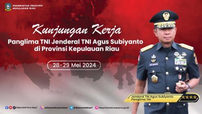 Panglima TNI Jenderal TNI Agus Subiyanto akan Kunker ke Kepri, Ini Agendanya