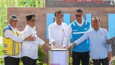 Presiden Jokowi Tandai Pembangunan PLN Hub, Pusat Ekosistem Transisi Energi dan Layanan Digital di Jantung IKN