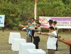 Menyambut Hari Bhayangkara ke-78, Polres Bintan Gelar Lomba Menembak