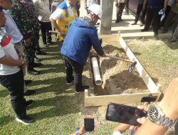 Bupati Lingga Ground Breaking Pipa Transmisi Air Embung Gemuruh