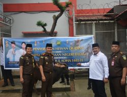 Sambut Idul Adha, Kejari Batam Berikan 1 Ekor Sapi Qurban ke Rutan Batam