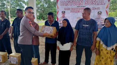 Kapolri Pimpin Pemberian Bantuan Sosial Serentak Seluruh Indonesia, Termasuk di Polres Bintan