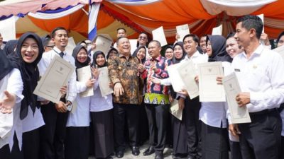 Senangnya Guru Honorer Bengkalis Usai Menerima SK P3K Dari Gubernur Riau