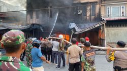 Ruko Penyimpanan BBM dan Gas Elpiji di Meranti Riau Terbakar
