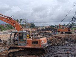 Dikebut Siang Malam, Progres Pembangunan Pengendalian Banjir Sri Katon Capai 25 Persen