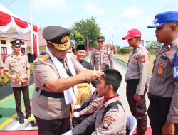 Wakapolda Kepri Pimpin Upacara Pembukaan Diktuba Polri Gelombang II 2024 di SPN Tanjung Batu