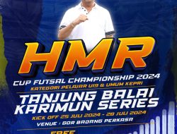 H. Muhammad Rudi Dukung Pembinaan Atlet Futsal di Karimun