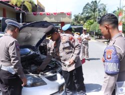 Jelang Pilkada, Polres Karimun Cek Kendaraan Dinas