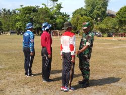 Sertu Faisal Beri Pelatihan Intensif ke Anggota Paskibraka Tingkat Kecamatan Kundur