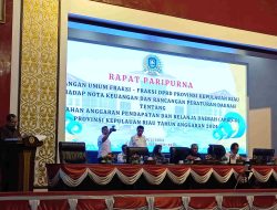 Fraksi PDI-P dan Golkar Soroti Realisasi Belanja APBD Kepri 2024 Hingga Kesehatan dan Pendidikan