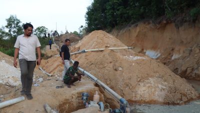 Polres Bintan Tangkap Pelaku Tambang Pasir Ilegal di Desa Gunung Kijang