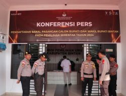 Pendaftaran Paslon Pilkada Berjalan Aman, Ketua KPUD: Terima Kasih Polres Bintan