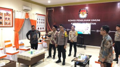 Masa Pendaftaran Cakada Dimulai, Kapolres Bintan Cek Kesiapan KPUD Bintan