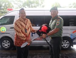 Korem 033/WP, Terima Hibah Mobil Ambulance dari BRI Cabang Tanjungpinang