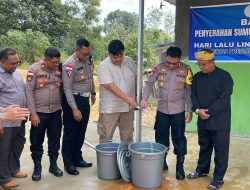 HUT Lalu Lintas ke-69, Polres Bintan Bangun Sumur Bor Mesjid