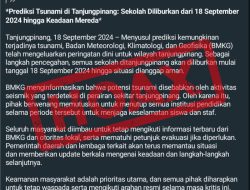 Viral Peringatan Tsunami di Batam dan Tanjungpinang, BMKG: Hoaks