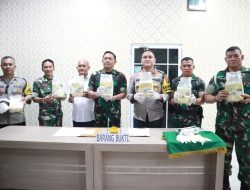 Dandim 0317/TBK Serahkan 9.343 Gram Sabu ke Polres Karimun
