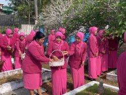 Rangkaian Peringatan HKGB Ke-72, Bhayangkari Polres Bintan Ziarah di TMP Dwikora Tanjung Uban