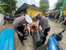 Ops Zebra Seligi 2024, Sat Lantas Polresta Tanjungpinang Tertibkan Knalpot Ranmor Tidak Standar di SMKN 1 Tanjungpinang