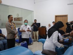 Polresta Tanjungpinang Gelar Donor Darah Sambut HUT Humas Polri ke-73