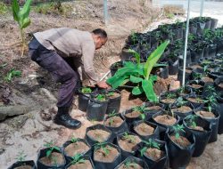 Polsek Bukit Bestari Persiapkan Lahan Untuk Tanam Pangan Bergizi