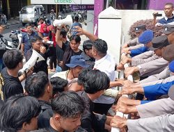 Sempat Saling Dorong, Unjuk Rasa di BRK Syariah Tanjungpinang Berakhir