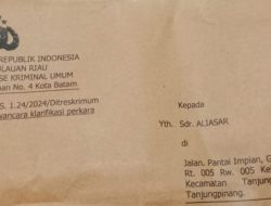 Polda Kepri Tunjuk Enam Penyidik Tangani Kasus Pengancaman Wartawan di Lingga