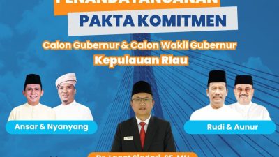 Ombudsman Kepri Undang Calon Gubenur dan Wakil Tandatangani Pakta Komitmen Pelayanan Publik Bebas Maladministrasi