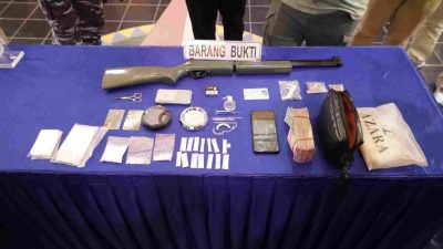 Lantamal IV Batam Tangkap Pengedar Narkoba di Laut, 1 Pucuk Senapan Angin Diamankan