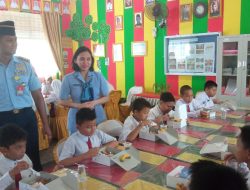 Lanud Hang Nadim Batam Uji Coba Program Makan Bergizi Gratis di SDN 002 Nongsa