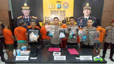 Lanjutan Kasus Istri Jebak Suami, Polisi Amankan Empat Orang Pengedar Sabu