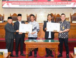 Pemko dan DPRD Batam Sepakati Ranperda APBD Kota Batam 2025 Disahkan Rp. 4 Triliun