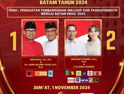 Malam Ini! Dua Paslon Wali Kota dan Wakil Wali Kota Batam Adu Visi Misi dalam Debat