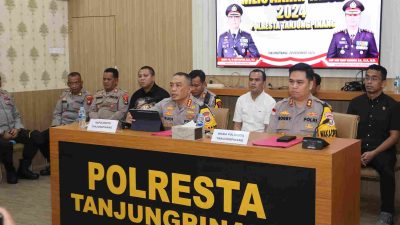 Kapolresta Tanjungpinang Paparkan Penanganan Kasus Selama Tahun 2024