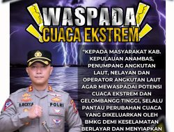 Cuaca Ekstrem, Kapolres Anambas Imbau Masyarakat Waspada