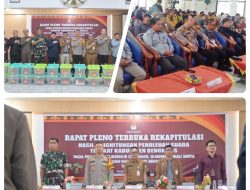 KPU Bengkalis Rapat Pleno Terbuka Rekapitulasi Hasil Perhitungan Perolehan Suara Pilkada Riau dan Bengkalis