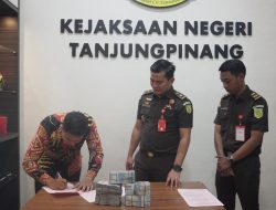 Satu Lagi Terpidana Korupsi Belanja Hibah Pemprov Kepri Setor Uang Pengganti 