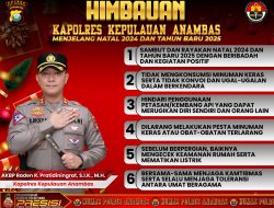 Sambut Natal 2024 dan Tahun Baru 2025, Kapolres Anambas Keluarkan Imbauan Kamtibmas